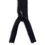 MARARDI [Pack 10] Fermetures Éclair à Glissière Invisibles [Blanc et Noir] Nylon [60 cm] Couture de Vêtements Sacs Ruban Tissu e