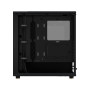 Fractal Design North Charcoal Black Tempered Glass Dark - Façade en Bois de Noyer – Panneau latéral en Verre – Deux Ventilateurs