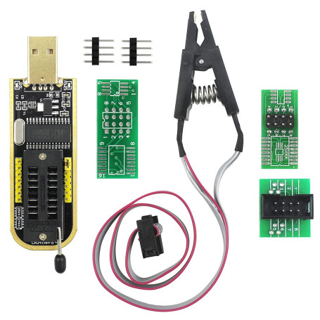 KeeYees Pince de Test SOIC8 SOP8 Clip de Test pour EEPROM 25CXX / 24CXX avec CH341A Programmeur USB Flash BIOS EEPROM Série 24 2
