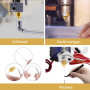 20PCS 0,4 mm 3D Imprimante Laiton Buse, Outil de Nettoyage Avec Buses, 1 Clé à Douille, 1 Pincette, Pour MK8 Extrudeuse Nozzle/C