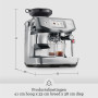 Sage - The Barista Touch Impress - Machine à Café à Grain avec Moulin, Mousseur à Lait et Fonction Cold Brew - Acier Inoxydable 