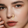 Mikovivi 8pcs Anneaux de Nez Pendants en Or, Cuivre Motif Lune Cœur Papillon pour Femme Fête Anniversaire Bal de Promo