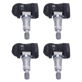 Lot de 4 capteurs de pression des pneus TPMS Capteur 407004CB0B Compatible avec Nissan X-Trail Compatible avec Renault Megane 4