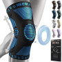 NEENCA Genouillère Professionnelle pour Homme et Femme avec Coussinets en Gel Rotulien et Stabilisateurs Latéraux,Genouillères d