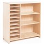 Grand meuble à cases et à étagères - bouleau