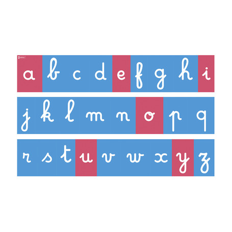 Tracés rugueux muraux lettres cursives