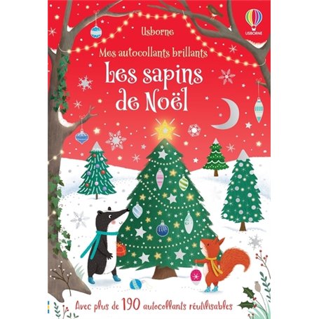 Les sapins de Noël - Mes autocollants brillants - Dès 3 ans