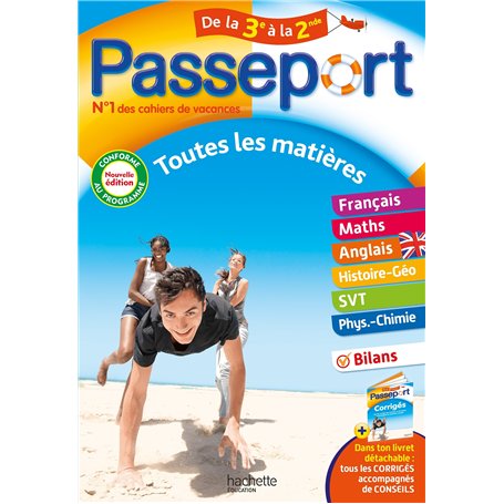 Passeport - Toutes les matières - De la 3e à la 2de - Cahier de vacances 2025