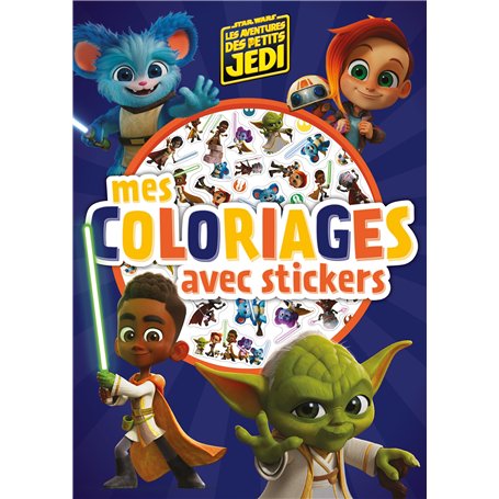 LES AVENTURES DES PETITS JEDI - Mes Coloriages avec stickers - STAR WARS