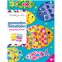 Gommettes métallisées poissons d'avril - pochette avec accessoires NED