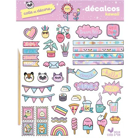 Colle et décore - Décalcos kawaii