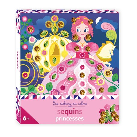Sequins princesses - mini boite avec accessoires