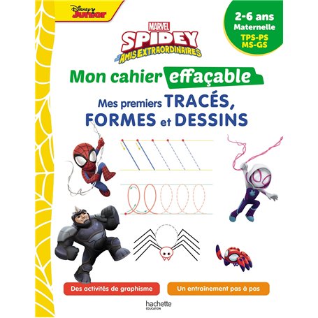 Disney - Spidey et ses amis extraordinaires - Mon cahier effaçable - Mes premiers tracés 6,36 €