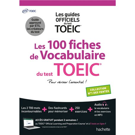 Les 100 fiches de vocabulaire du test TOEIC® (conforme au nouveau test TOEIC)