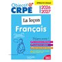 Objectif CRPE 2026-2027 - Français - La leçon - épreuve orale d'admission