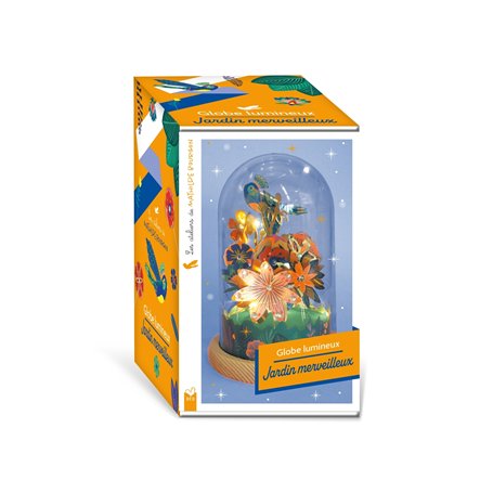 Les ateliers de Mathilde Bourgon - globe lumineux Oiseau merveilleux - coffret avec accessoires