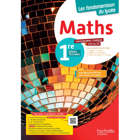 Mathématiques - enseignement commun + spécialité STI2D / STL- 1re séries technos (manuel) - Éd. 2025