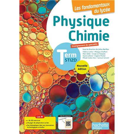 Physique-Chimie Terminale STI2D (manuel) - Éd. 2025