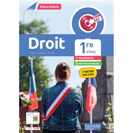 Objectif Bac Droit 1re STMG (détachable) - Éd. 2025