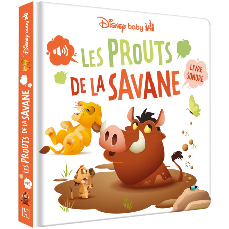 DISNEY BABY - Les Prouts de la Savane - Livre sonore - LE ROI LION