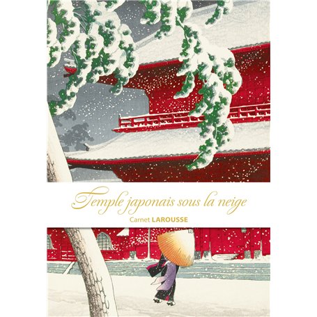 Carnet Larousse - Temple japonais sous la neige