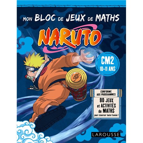 Mon bloc de jeux de maths NARUTO - CM2