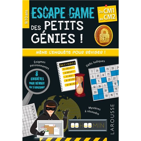 Escape game des petits génies - CM1 au CM2- Cahier de vacances