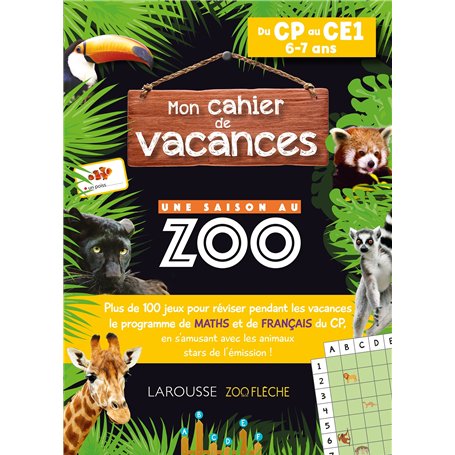 Cahier de vacances UNE SAISON AU ZOO  CP-CE1