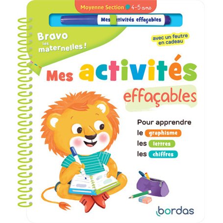 Bravo les maternelles - Mes activités effaçables - Moyenne section
