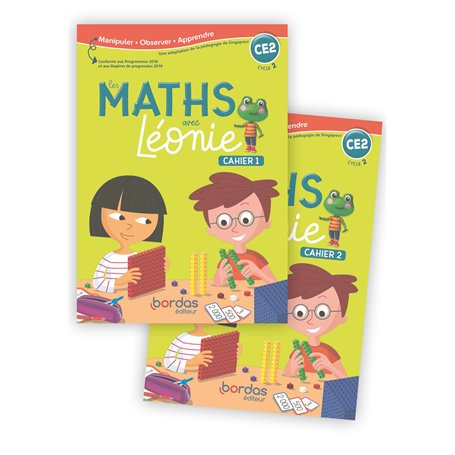 Les Maths avec Léonie CE2 2020 Cahiers de l'élève N°1 et N°2 - sous film