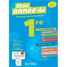 Mon Année de 1re Spécialités Sciences + Enseignements communs
