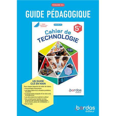 Technologie - 5e - 2024 - Livre du professeur