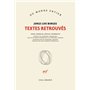 Textes retrouvés