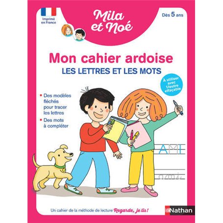 Mon cahier ardoise - Les lettres et les mots dès 5 ans