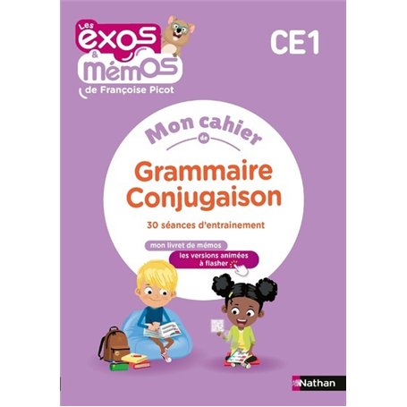 Exos et Mémos - CE1 - Mon cahier de Grammaire-Conjugaison