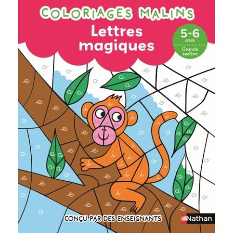 Lettres magiques GS - Coloriages malins