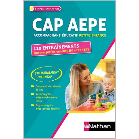 CAP Accompagnement éducatif petite enfance 110 entraînements Epreuves professionnelles EP1 EP2 EP3 2024-2025
