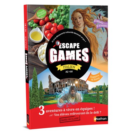 Pochette Escape games Italien A2>B1 - 2024