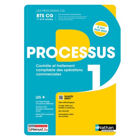 Les processus BTS CG - Processus 1 BTS CG 1ère et 2ème années - 2024 - Manuel - élève - + iManuel