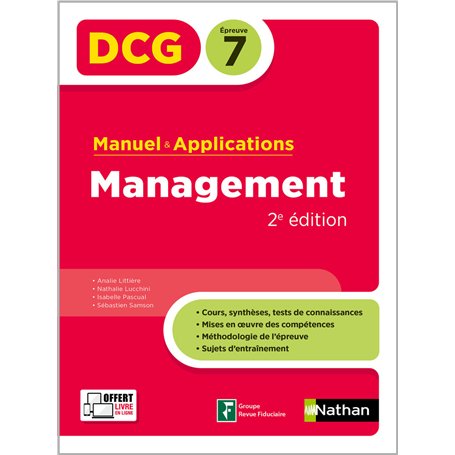 DCG - Epreuve 7 - Manuel et applications Management 2e ed - 2024