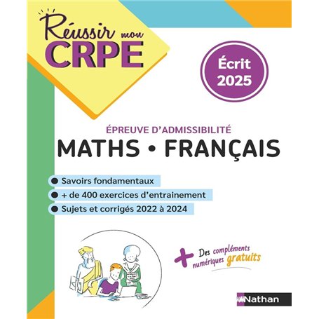 CRPE écrit compil Maths Français - nouveau concours 2025