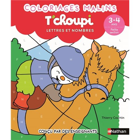 T'choupi Lettres et nombres 3-4 ans petite section - Coloriages malins