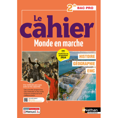Histoire - Géographie - EMC - 2de Bac Pro - Coll. Le monde en marche - Éd. 2025 - Livre + licence
