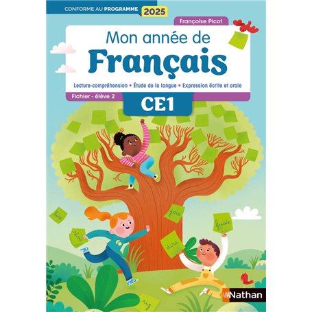 Mon année de francais - CE1 - Fichier élève 2 - Edition 2025