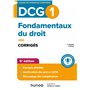 DCG 1 - Fondamentaux du droit - Corrigés - 5e éd.