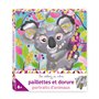 Paillette et dorure portraits d'animaux  - mini boîte avec accessoires