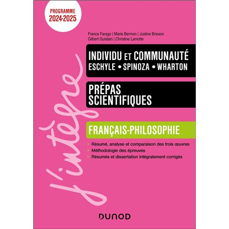 Individu et communauté - Manuel Prépas scientifiques Français-Philosophie - 2024-2025