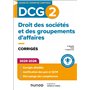 DCG 2 - Droit des sociétés et des groupements d'affaires - Corrigés 2025-2026