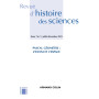 Revue d'histoire des sciences 2/2023