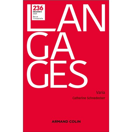 Langages Nº 236 4/2024